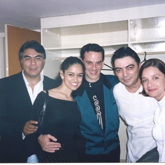 14 Antonio Canales, Fernando Bujones, Lucho Ferruzzo backstage Porto Alegre 2001.